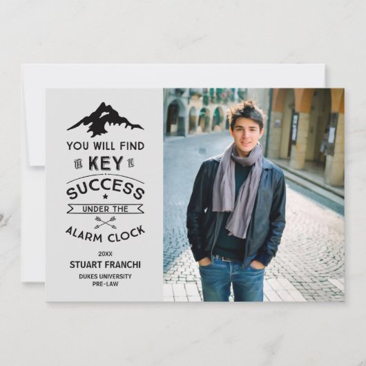 Sleutel tot de Uitnodiging van het Afstuderen van  (Voorkant)