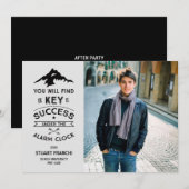 Sleutel tot de Uitnodiging van het Afstuderen van  (Voorkant / Achterkant)