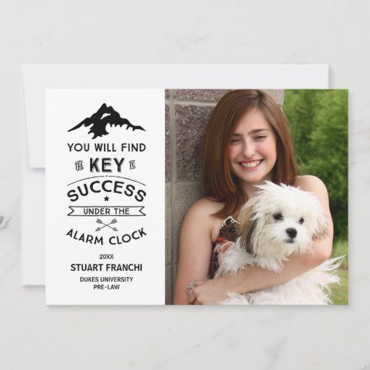 Sleutel tot de Uitnodiging van het Afstuderen van  (Voorkant)