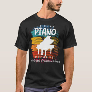 Sleutel tot Dromen: Pianos Melodic Reverie T-shirt