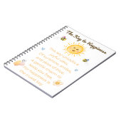 Sleutel tot een gelukkig Notitieboek – Inspirerend (Linkerzijde)