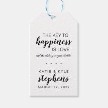 Sleutel tot geluk Bottle OpenWedding voor Label