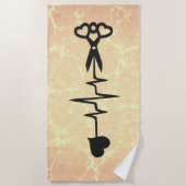 Sleutel tot het hart strandlaken (Voorkant)