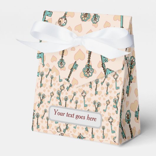 Sleutel tot je hart - cadeau dozen bedankdoosjes (Voorkant Zijde)