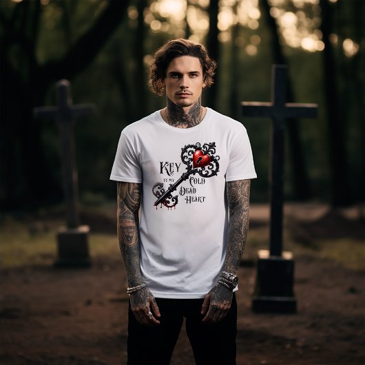 Sleutel tot mijn Cold Dead Heart Valentijnse T-shirt