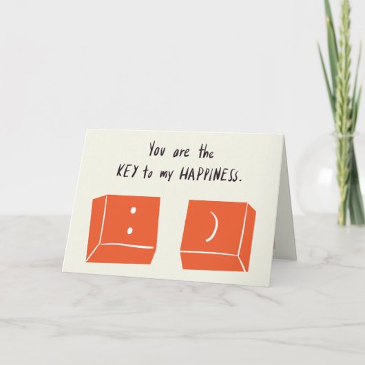 SLEUTEL tot mijn geluk Kaart (Voorkant)