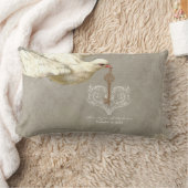 Sleutel tot mijn Hart Dove Swirl Flourish Grey Col Kussen (Deken)