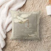 Sleutel tot mijn Hart Dove Swirl Flourish Grey Col Kussen (Deken)