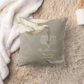 Sleutel tot mijn Hart Dove Swirl Flourish Grey Col Kussen (Deken)