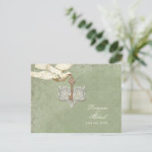 Sleutel tot mijn hart, Doves RSVP Response Briefka Uitnodiging Briefkaart (Staand voorkant)