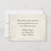 Sleutel tot mijn hart, Doves Swirl Receptie Kaart (Achterkant)