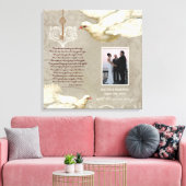 Sleutel tot mijn Hart Duif 25e Jubileum Fotoprint Canvas Afdruk (Insitu (Woonkamer))