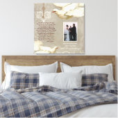 Sleutel tot mijn Hart Duif 25e Jubileum Fotoprint Canvas Afdruk (Insitu (Slaapkamer))