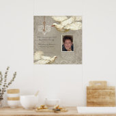 Sleutel tot mijn Hart Duif Rou- en Herdenkingsteke Poster (Keuken)