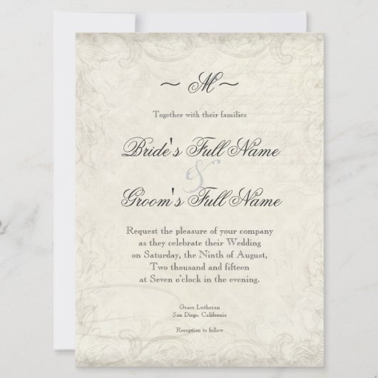 Sleutel tot mijn hart, duiven wervelen bruiloften  kaart (Voorkant)