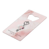 Sleutel tot mijn hart fles opener bruiloft gunsten creditkaart flessenopener (Voorkant Gekanteld)