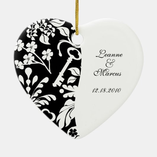 Sleutel tot mijn hart/Jubileum Keramisch Ornament (Achterkant)