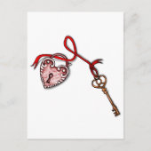 Sleutel tot mijn hart ~ Red Briefkaart (Voorkant)
