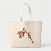 Sleutel tot mijn hart ~ Red Grote Tote Bag (Voorkant)