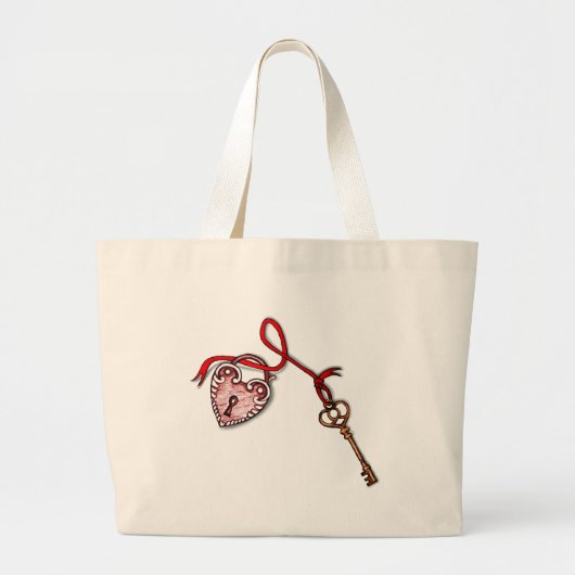 Sleutel tot mijn hart ~ Red Grote Tote Bag (Voorkant)