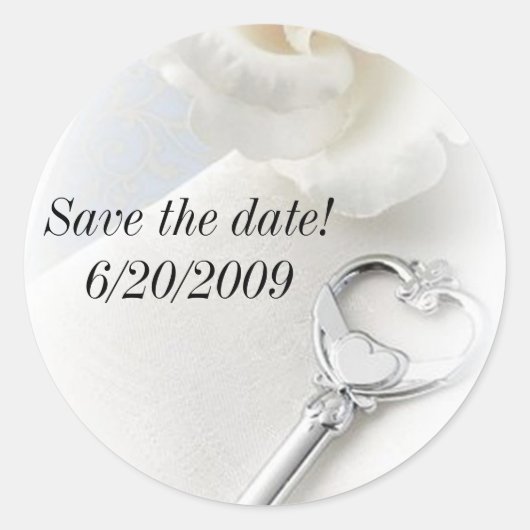 sleutel tot mijn hart ronde sticker (Voorkant)