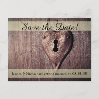 Sleutel tot mijn hart Save the Date Briefkaart