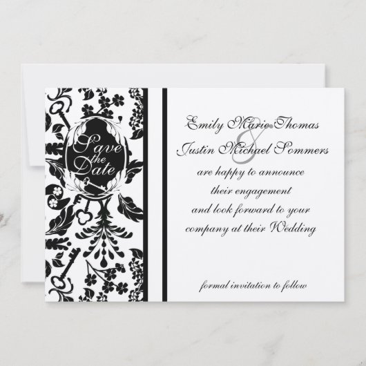 Sleutel tot mijn hart / Sla de datum op Save The Date (Voorkant)