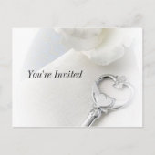 sleutel tot mijn hart uitnodiging briefkaart (Voorkant)