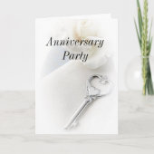 sleutel tot mijn Partij van het hartJubileum Bedankkaart (Voorkant)