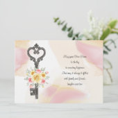 Sleutel tot nieuwe Home Kaart (Staand voorkant)