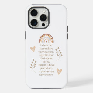 Sleutel tot sereniteit telefoonhoesje - Inspireren iPhone 15 Pro Max Case