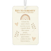 Sleutel tot Serenity Car Luchtverfrisser - Inspire (Achterkant)