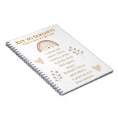 Sleutel tot Serenity Journal | Inspirerend Notitie Notitieboek (Rechterzijde)