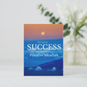 Sleutel tot succes Inspirerend quote Briefkaart (Staand voorkant)