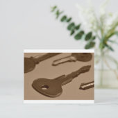 Sleutel tussen Stance Briefkaart (Staand voorkant)