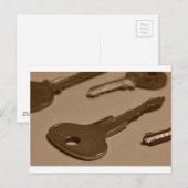 Sleutel tussen Stance Briefkaart (Voorkant / Achterkant)