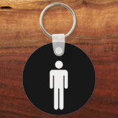 sleutel van de mannen-ruimte sleutelhanger (Voorkant)