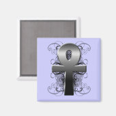"Sleutel van het Leven (Ankh)" in Chrome Magnet (Voorkant / Achterkant)