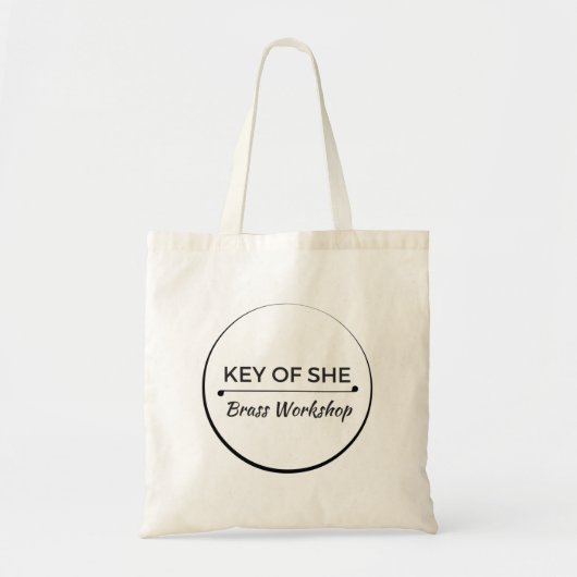 Sleutel van het She Brass Logo Tas (Voorkant)
