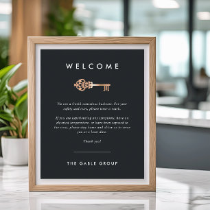 sleutel Veiligheid van onroerend goed Poster