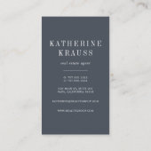  sleutel | Verticaal onroerend goed Visitekaartje (Achterkant)