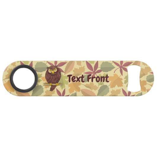 Sleutel voor Cartoon van uil Speed Flessenopener (Voorkant (Horizontaal))