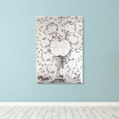 Sleutel voor de genealogische boom canvas afdruk (Insitu (Houten vloer))