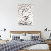 Sleutel voor de genealogische boom canvas afdruk (Insitu (Slaapkamer))