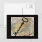 Sleutel voor de Oude Stad Briefkaart (Voorkant / Achterkant)