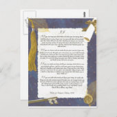 Sleutel voor de toekomst als het door Rudyard Kipl Briefkaart (Voorkant / Achterkant)