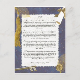 Sleutel voor de toekomst als het door Rudyard Kipl Briefkaart