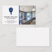 Sleutel voor makelaar in onroerend goed | Moderne  Visitekaartje (Voorkant / Achterkant)