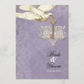 Sleutel voor mijn hart, Doves Swirl Wedding Dinner Menu (Achterkant)