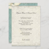 Sleutel voor mijn hart, Doves Swirl Weddings Invit Kaart (Voorkant / Achterkant)